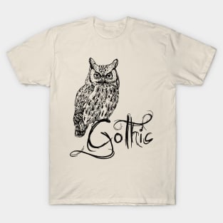 Gothic Owl T-Shirt